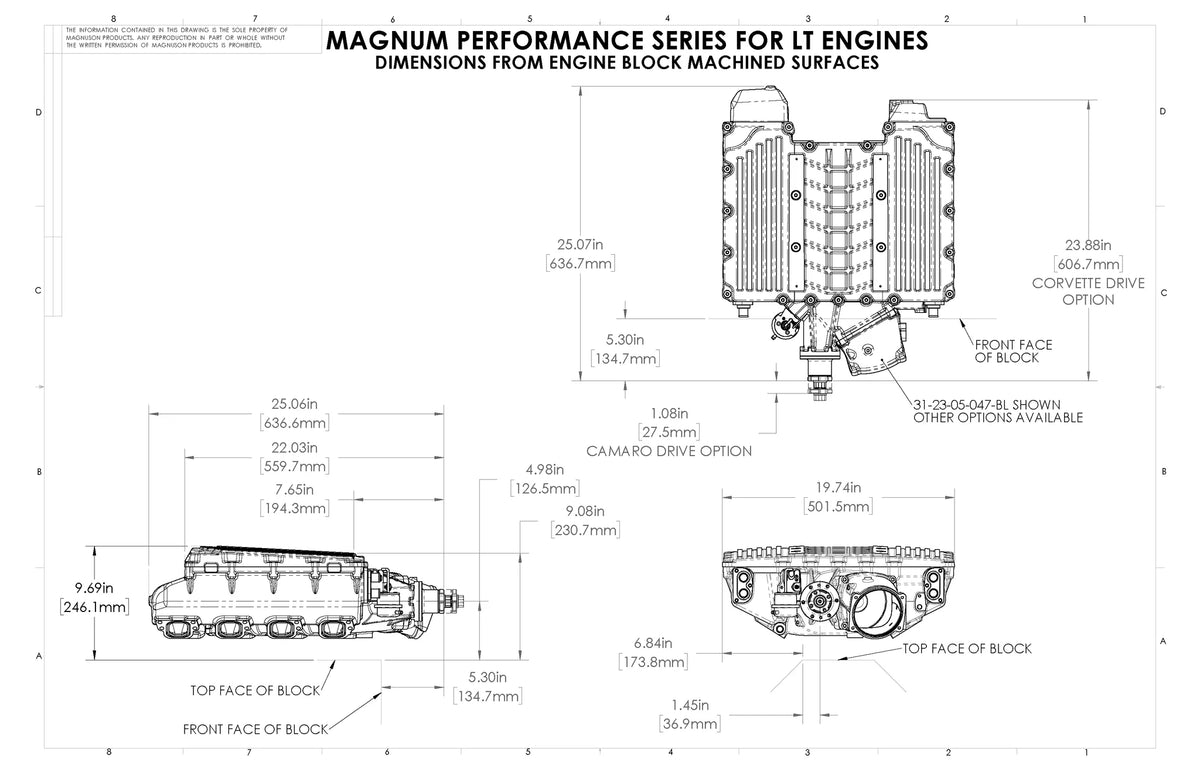 Magnum TVS2650 LT1/LT4 Hot Rod Kit with Camaro Drive Magnuson