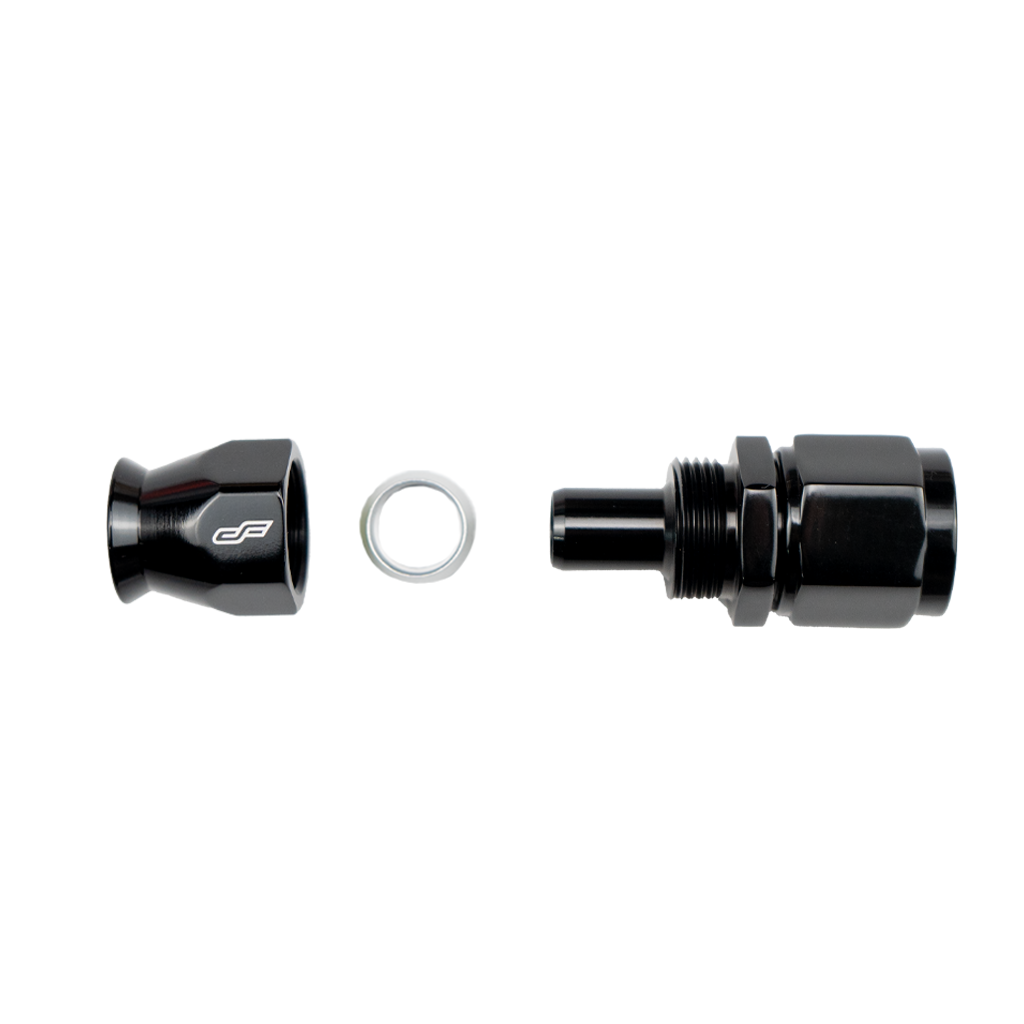 -8 AN Straight Female Aluminum Hose End (PTFE)