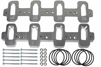 ICT Billet Cathedral Port Cylinder Head To LS3 Rectangle Port Intake Manifold Adapter