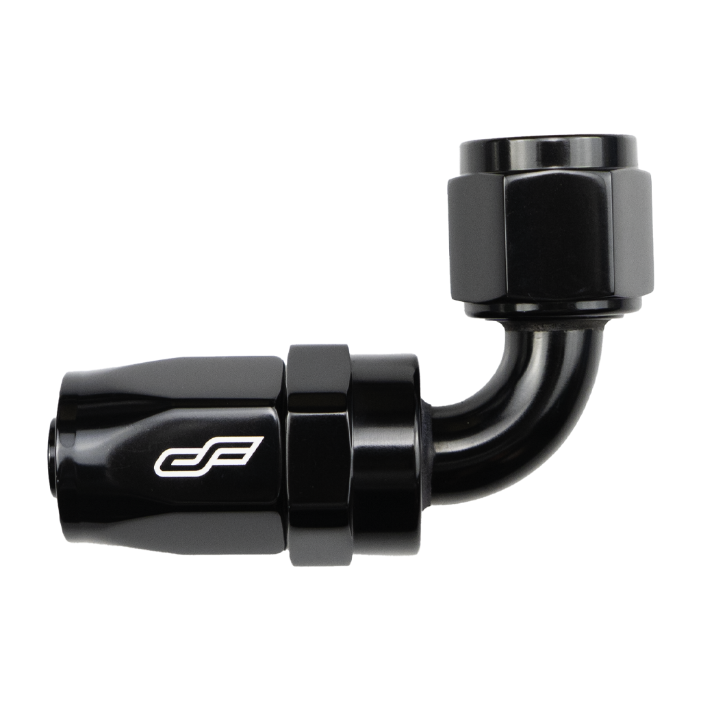 -6 AN 90 Degree Female Aluminum Hose End Fitting