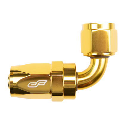 -8 AN 90 Degree Female Aluminum Hose End Fitting