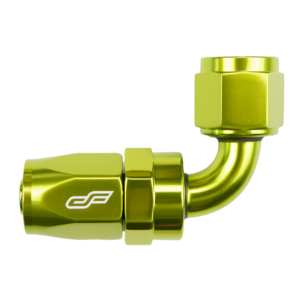 -6 AN 90 Degree Female Aluminum Hose End Fitting