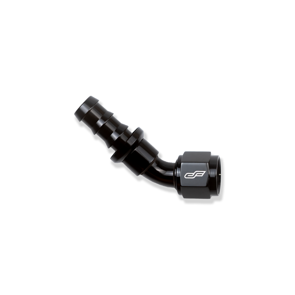 -16 AN 45 Degree Female Push-Loc Fitting