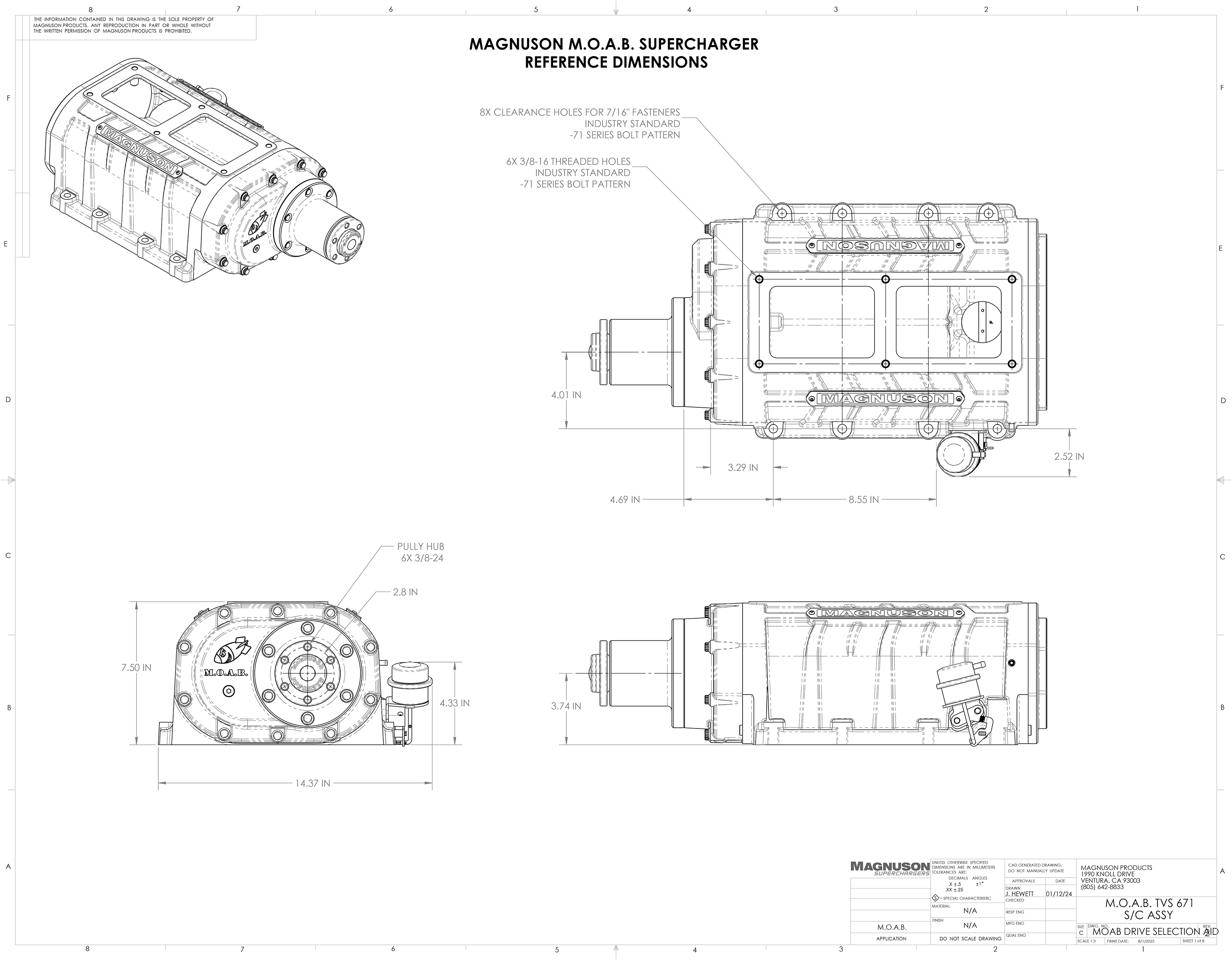 M.O.A.B. Mother of All Blowers TVS3100 Supercharger