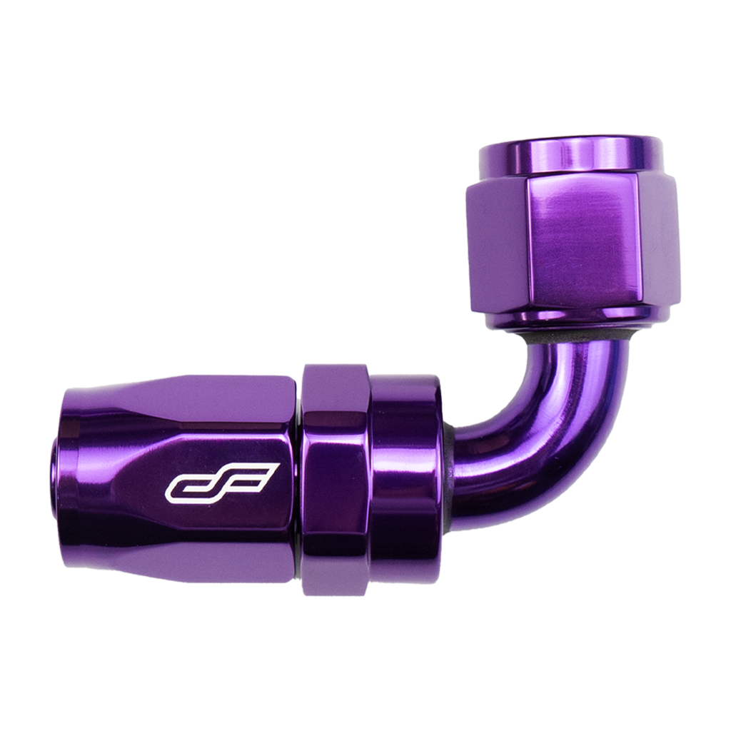-6 AN 90 Degree Female Aluminum Hose End Fitting