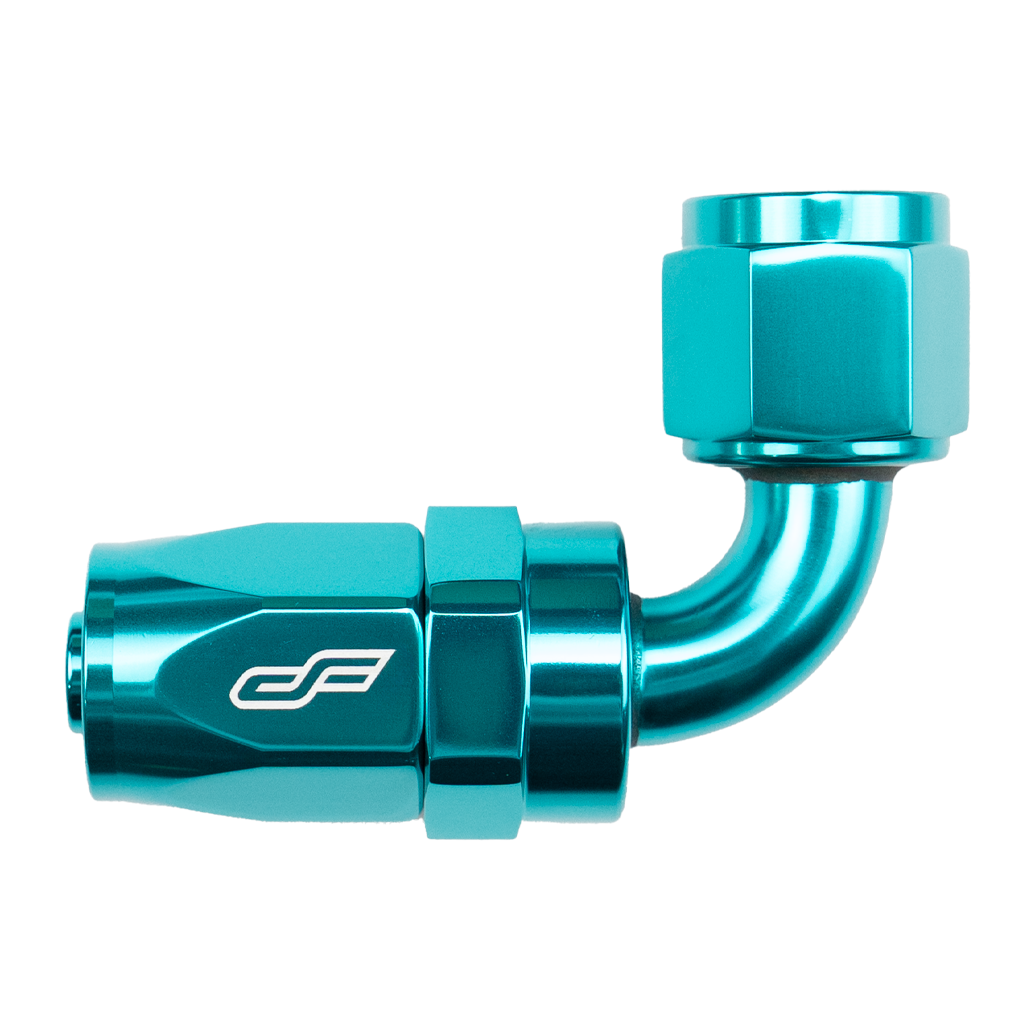 -16 AN 90 Degree Female Aluminum Hose End Fitting
