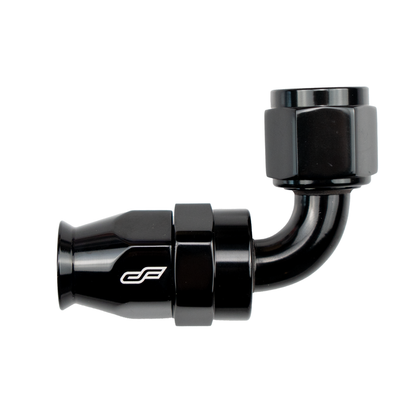 -6 AN 90 Degree Female Aluminum Hose End (PTFE)