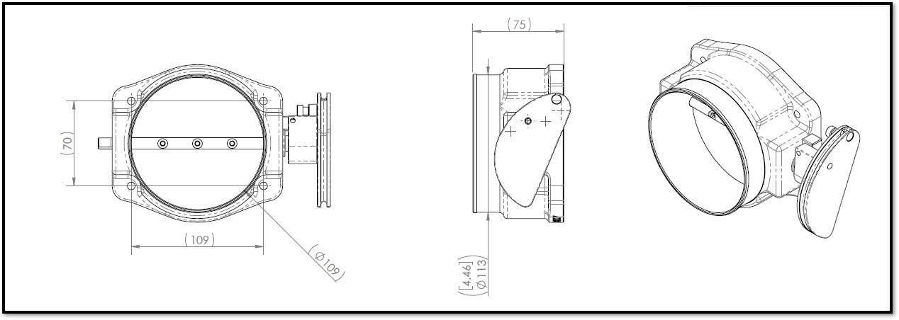 Mechanical Throttle Body, 109mm
