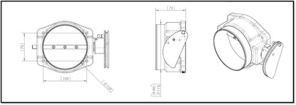 Mechanical Throttle Body, 109mm