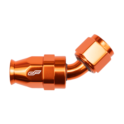 -8 AN 45 Degree Female Aluminum Hose End (PTFE)
