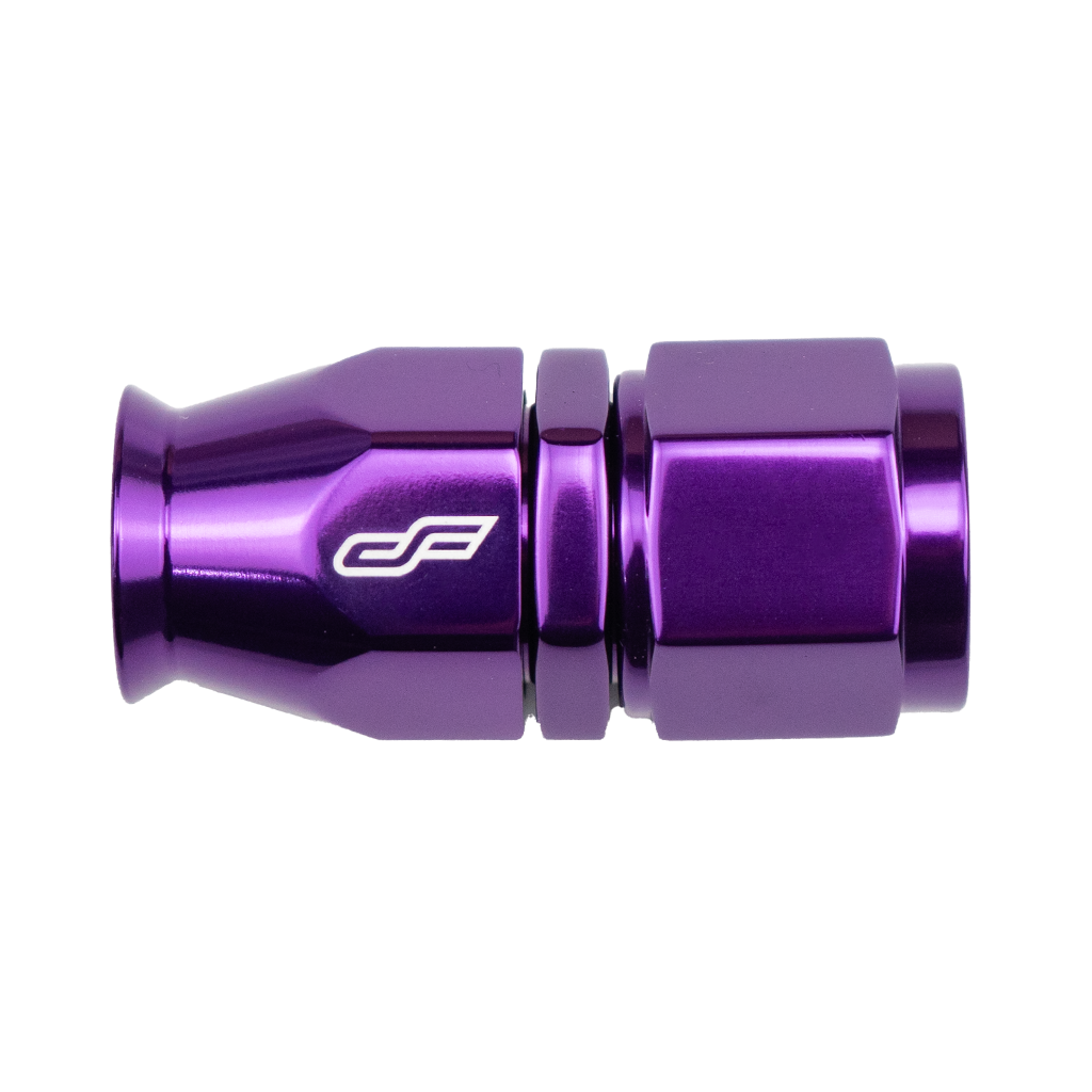 -8 AN Straight Female Aluminum Hose End (PTFE)