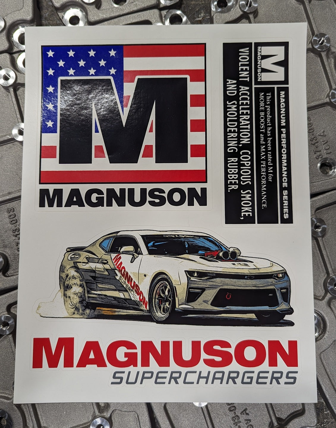 Spring Charged Sticker Supercharged Sticker Pack – Magnuson Superchargers